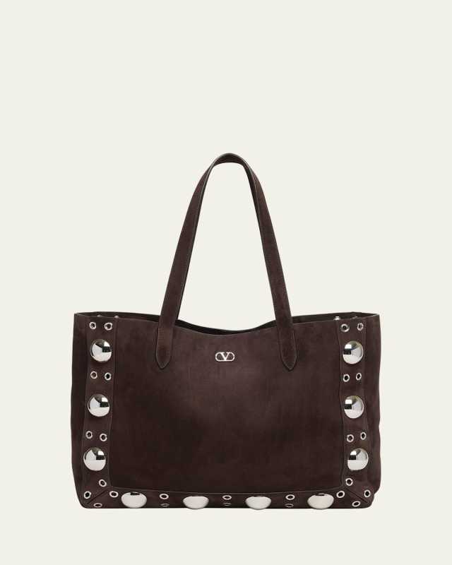 Nellcote Studded Suede Tote Bag